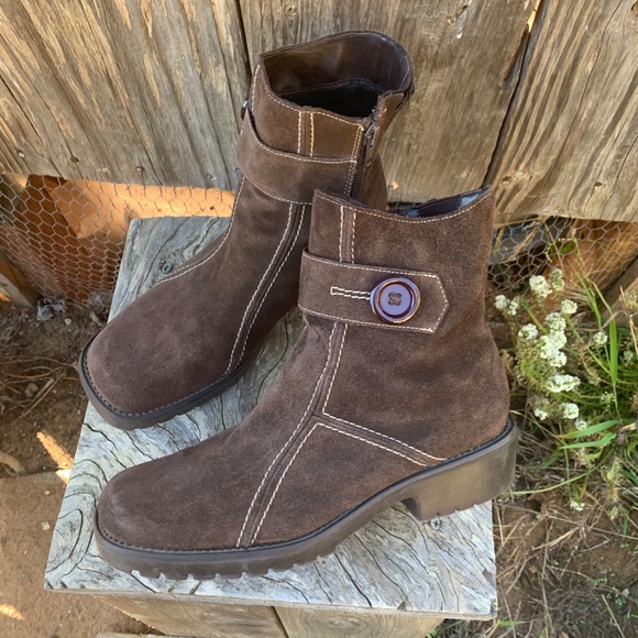 High Sierra Bown Suede "Tabbie" Boots size 8 - Picture 2 of 14